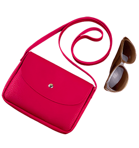 Magenta Leather Crossbody img